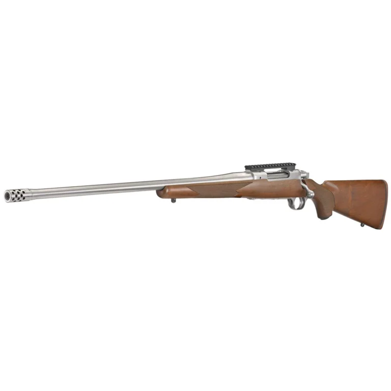 RUGER HAWKEYE HUNTER LFT HND 300WM BOLT RFL 24" STS THRDED BBL, AMERICAN WALNUT 3RD