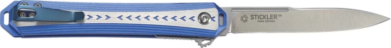 CRKT STICKLER 3.38" FOLDER - ASSISTED SS/BLUE HANDLE