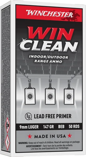 WINCHESTER WINCLEAN 9MM LUGER - 147GR JSP 50RD 10BX/CS