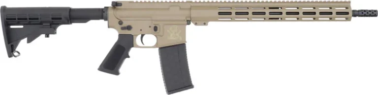 GLFA AR15 LEFT HAND RIFLE 223 - WYLDE 16" NIT BBL FDE
