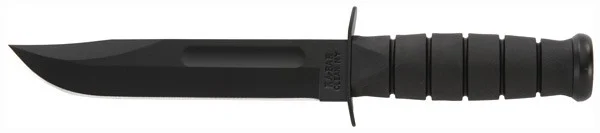KA-BAR FIGHTING/UTILITY KNIFE - 7" W/PLASTIC SHEATH BLACK